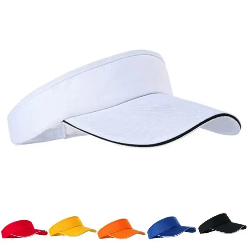 Sombreros de sol de aire transpirables con parte superior vacía, visera para el sol, protección UV, gorra de protección solar para tenis, sombrero para el sol superior vacío cómodo ajustable - imagen 3