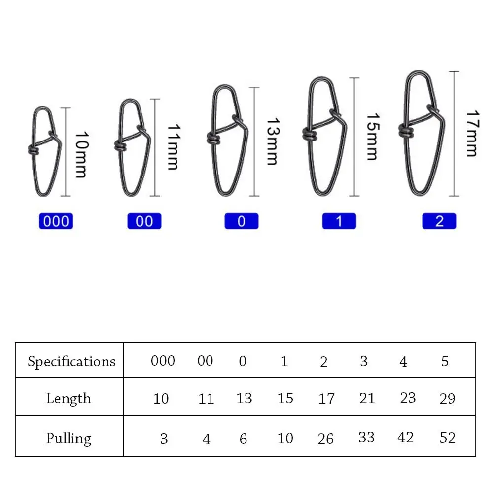 Descubra el tamaño perfecto y la resistencia a la extracción de sus necesidades de pesca con nuestro rango de Snap Swivels de 5-11 mm