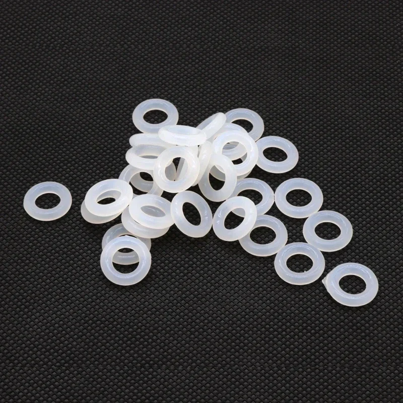 Junta tórica VMQ de silicona blanca CS 3,5mm OD 10/11/12 ~ 170mm juntas de sellado de goma de silicona para lavadora de cocina de buena calidad alimentaria 10/50 Uds - imagen 5