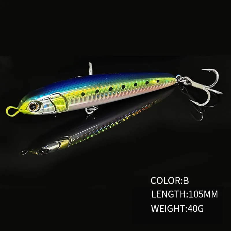 KMRESA señuelo tipo lápiz hundidor agua salada Kingfish Amberjack