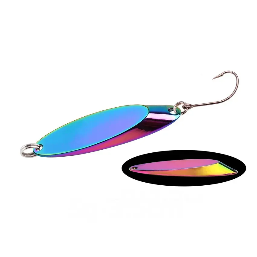 1 Uds. Señuelos de cuchara giratoria de Metal señuelo de pesca de trucha cebo duro lentejuelas Paillette cebos artificiales Spinnerbait herramientas para peces 1,5g-28g - imagen 5
