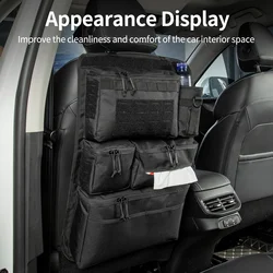 Bolsa de almacenamiento táctica trasera montada en vehículo diseñada para guardar equipos de pesca y cables. Suspendido multifuncional