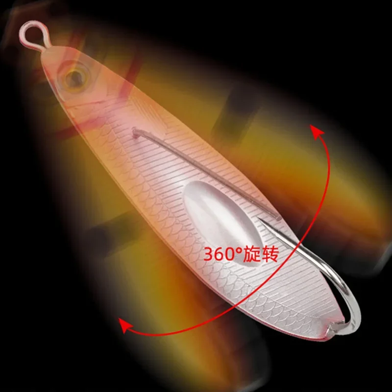 Señuelo de pesca de trucha VIB, cuchara giratoria, 8,5 cm, 20g, anzuelo único, cebo duro Artificial, ruido, pececillo, Wobbler, Crankbait, aparejos de Lucio, 1 ud. - imagen 2