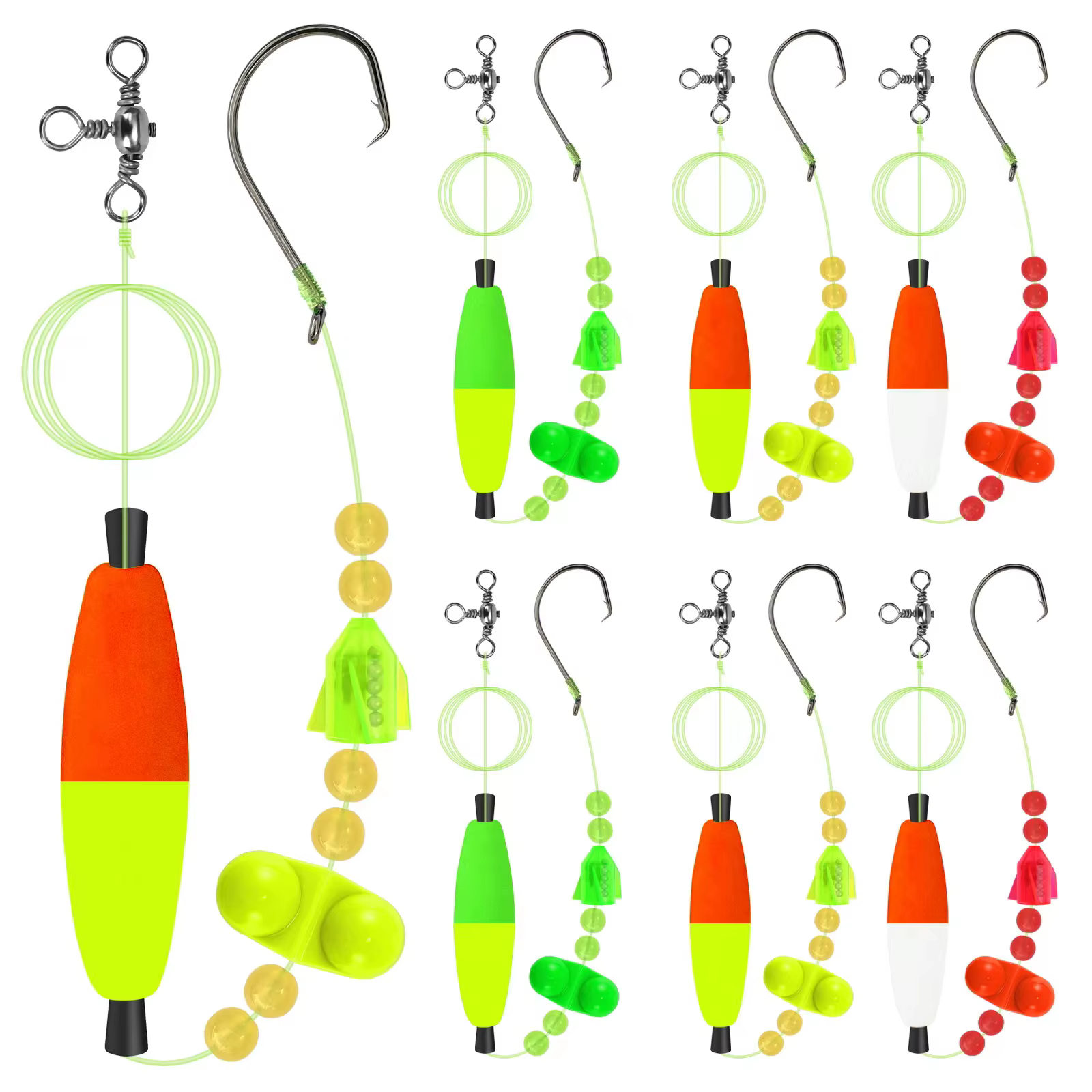 YOTO Rigs Flotantes para Bagre – Anzuelos circulares con indicador campana - imagen 2