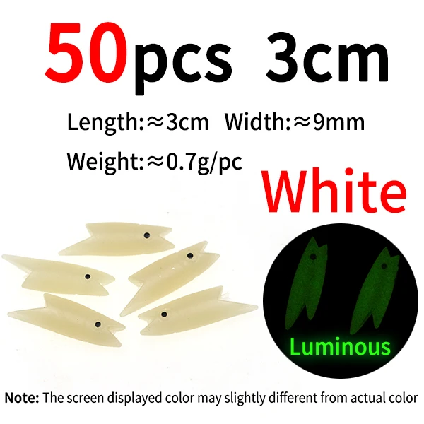 50pcs lumo white 3cm