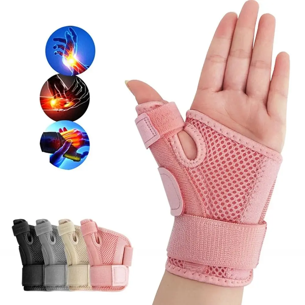 Protector de muñeca y pulgar, Protector de muñeca Flexible, se adapta a la mano derecha e izquierda, férula de pulgar transpirable, 1 Uds.