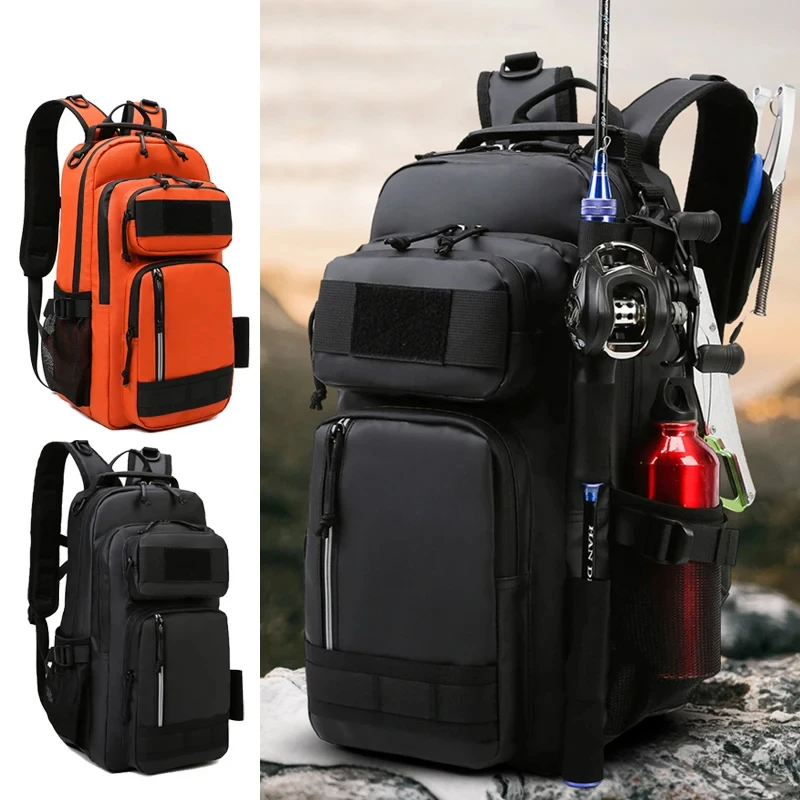 Bolsa de pesca impermeable Molle – Mochila multifuncional para cañas - imagen 5