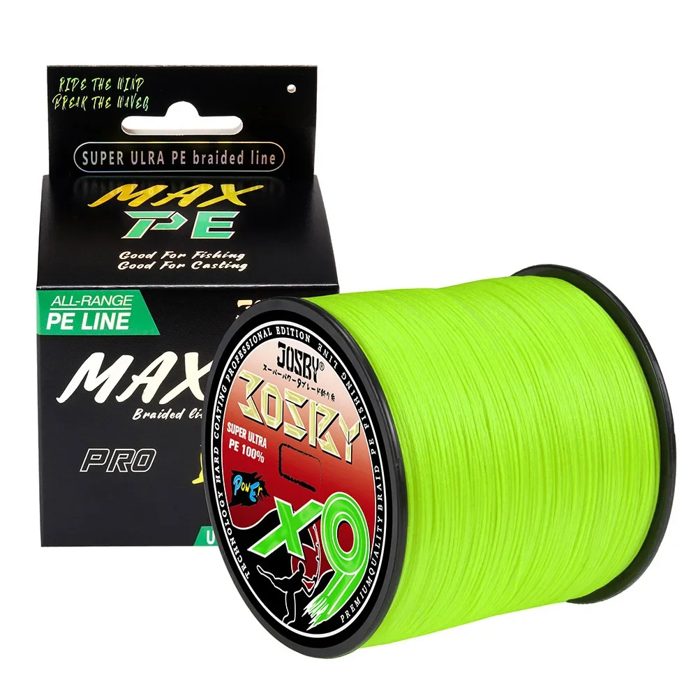 JOSBY-sedal de Pesca trenzado de PE, 8/9 hebras, 300M, 500M, 100M, multifilamento, tejido multicolor japonés, alambre superfuerte para Pesca - imagen 3