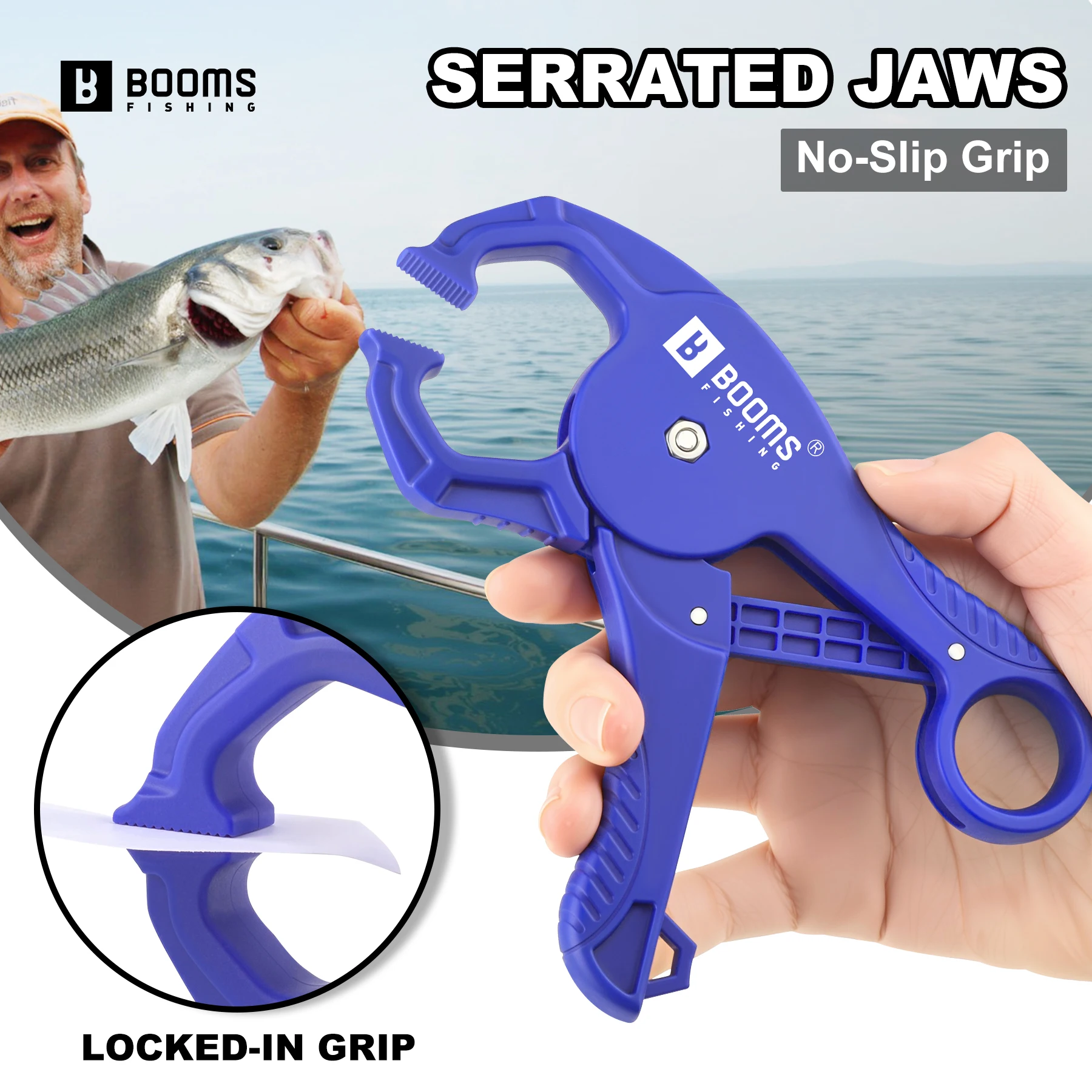 Booms Fishing G02 pinza para peces pequeños con cordón antioxidante anticorrosión agarre para peces accesorios de equipo de pesca - imagen 4