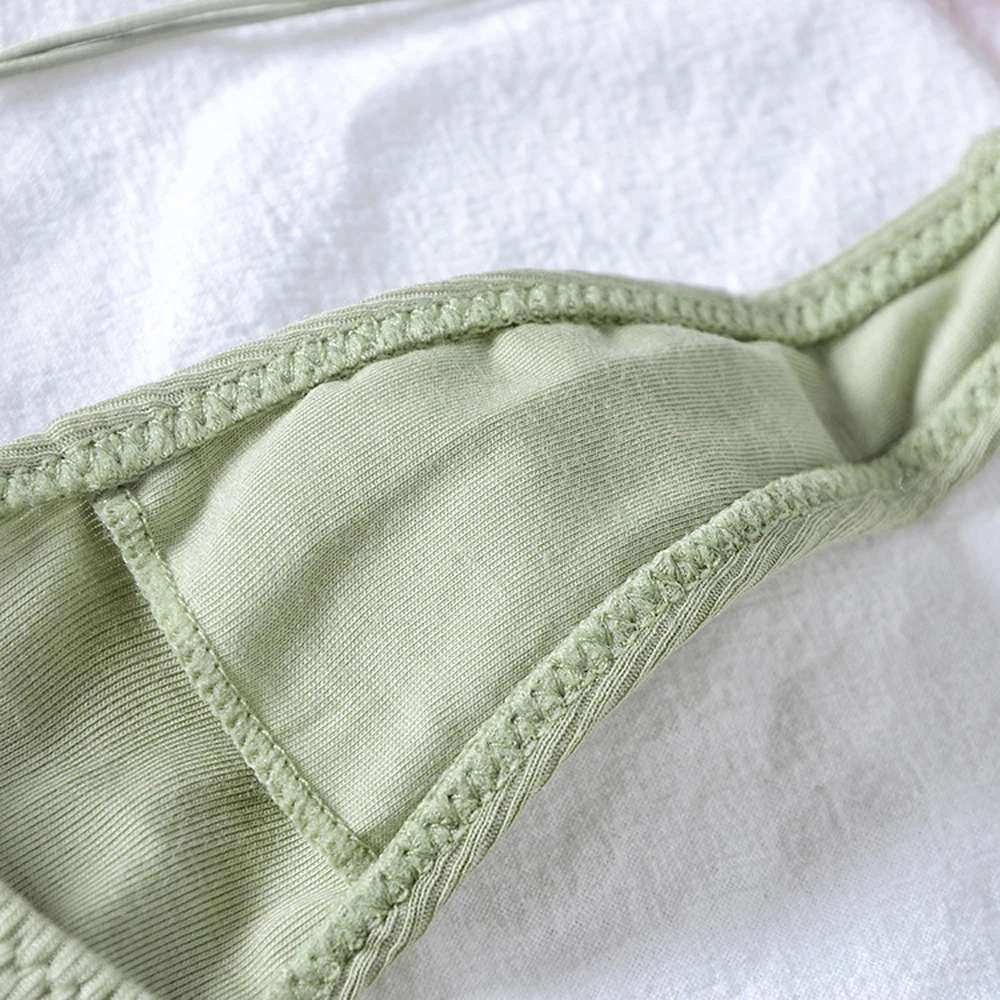 Bikini femenino de talla grande, pantalones en T, tiro bajo, tiras finas, tangas, bragas, ropa interior - imagen 5