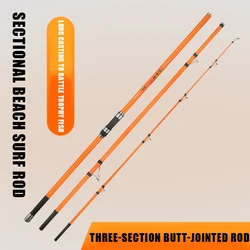 Caña de Surfcasting Carbono 3 Tramos – Portátil de Viaje