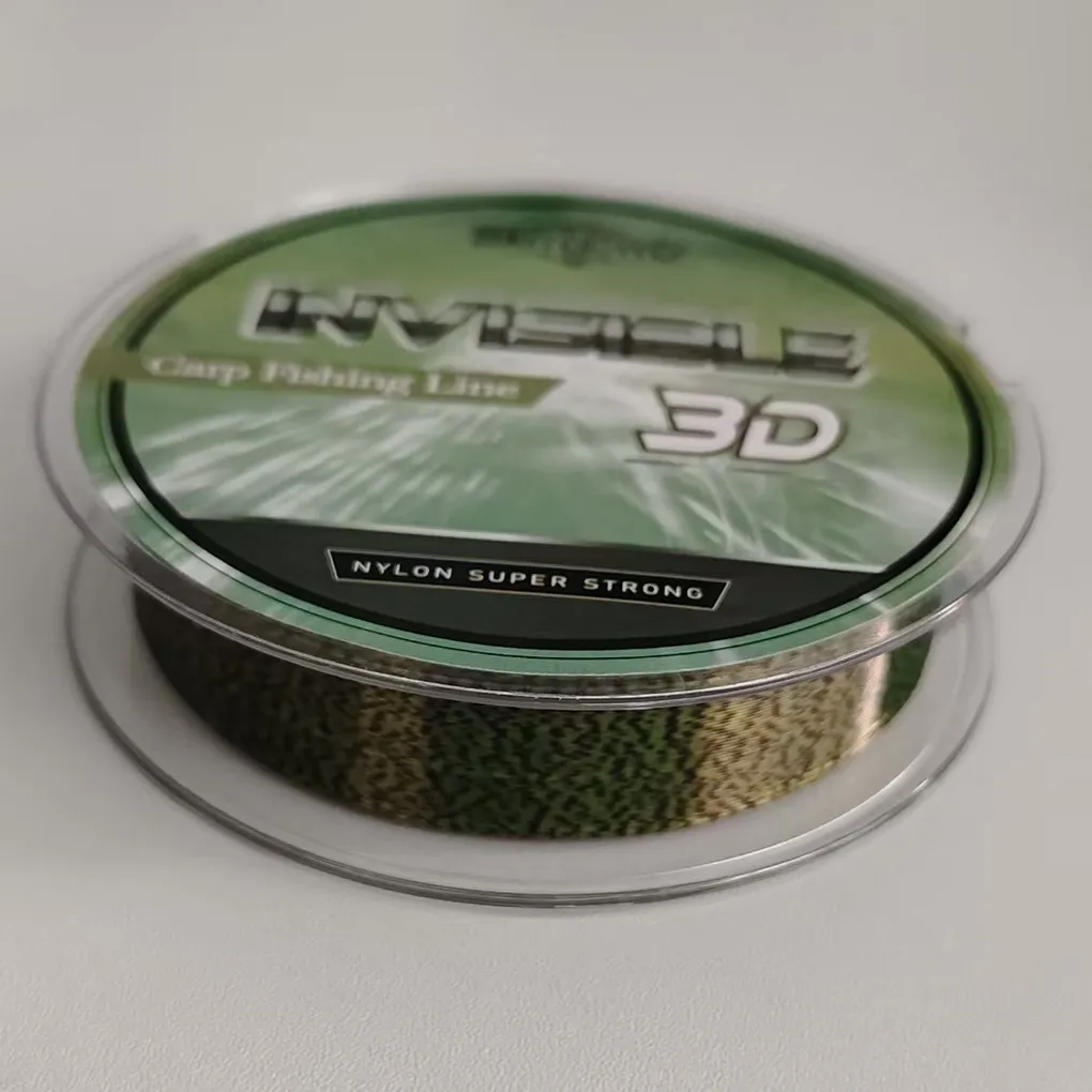 Línea de pesca manchada verde, monofilamento Invisible biónico de nailon, línea recubierta de fluorocarbono, línea de pesca de carpa, 100/150/200m - imagen 5