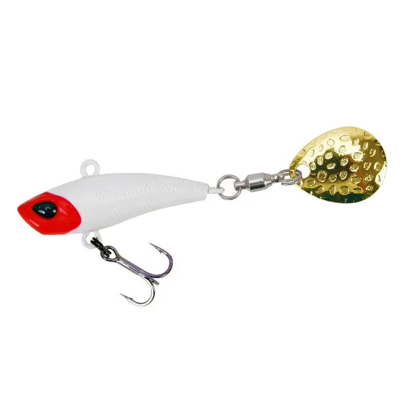 Señuelo de pesca TSURINOYA, lápiz que se hunde, señuelo duro VIB Spinner Tail Popper Wobbler, señuelo de pesca duro MT12 12g 17g - imagen 4