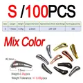 S 100pcs Mix Color
