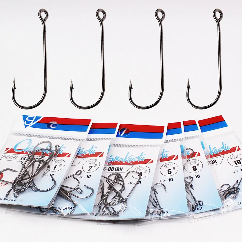 Anzuelos Jig Head y Sickle de acero inoxidable con ojos grandes - imagen 2
