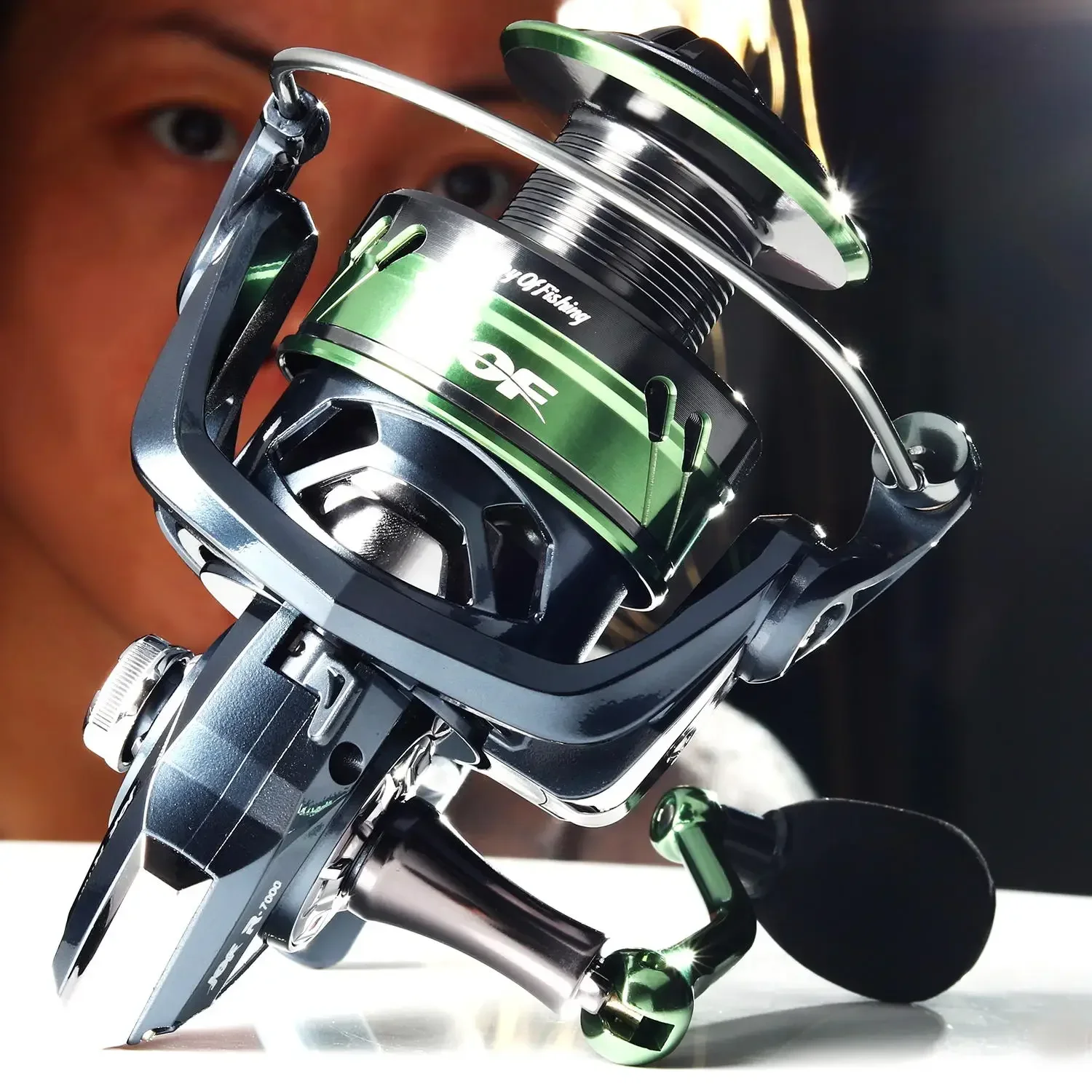 JOSBY-carrete giratorio de Pesca, accesorio de Metal, relación de engranaje 5,2: 1/4.7:1, rueda de carpa SIII-R Serie 2000-7000, aparejos de Pesca duraderos para agua salada - imagen 3