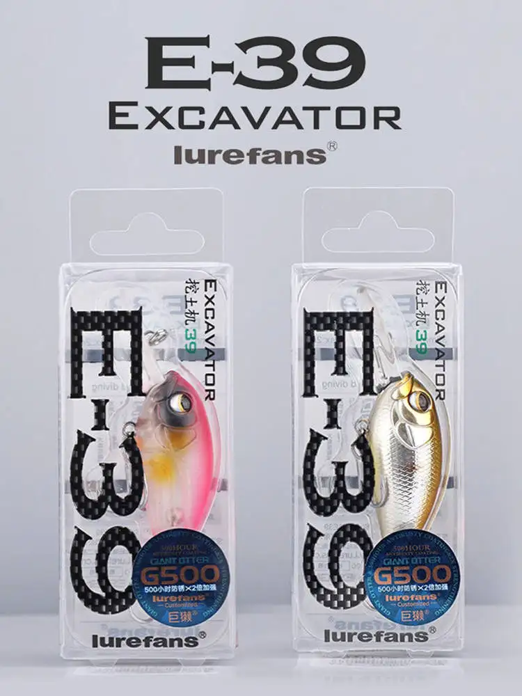 Lurefans E-39 Señuelo de manivela flotante – Wobbler duro para lubina - imagen 4