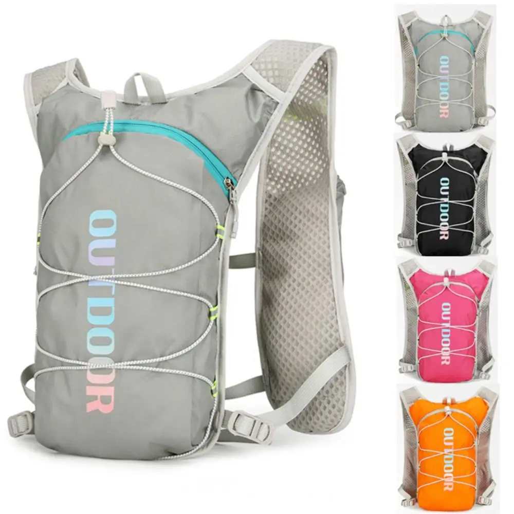 Mochila de nailon duradera para escalada al aire libre, mochila ultraligera impermeable para ciclismo, mochila de hidratación reflectante de seguridad transpirable