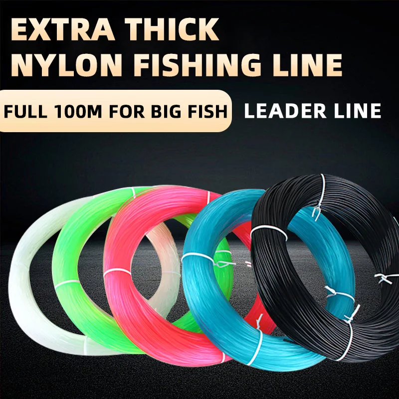 Línea de pesca de nailon NUNATAK completa 100M Japón línea de carpa monofilamento de alta calidad tamaño King 80 #   Diámetro 1,8 MM Potencia 162 KG Línea Marina