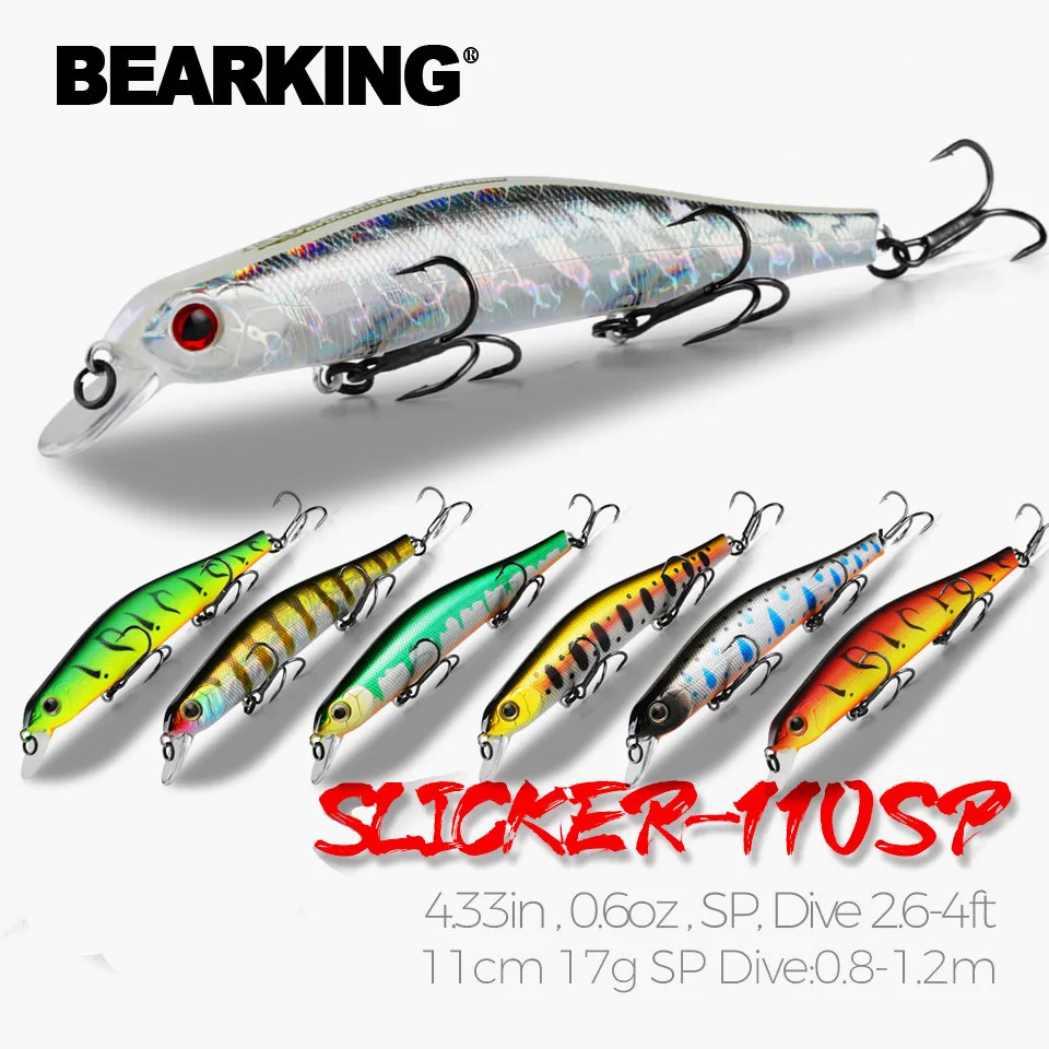 Z110 BEARKING 11cm 17g sistema magnético SP Señuelos de pesca duros superiores cebos de calidad de pececillo Wobblers aparejos de pesca