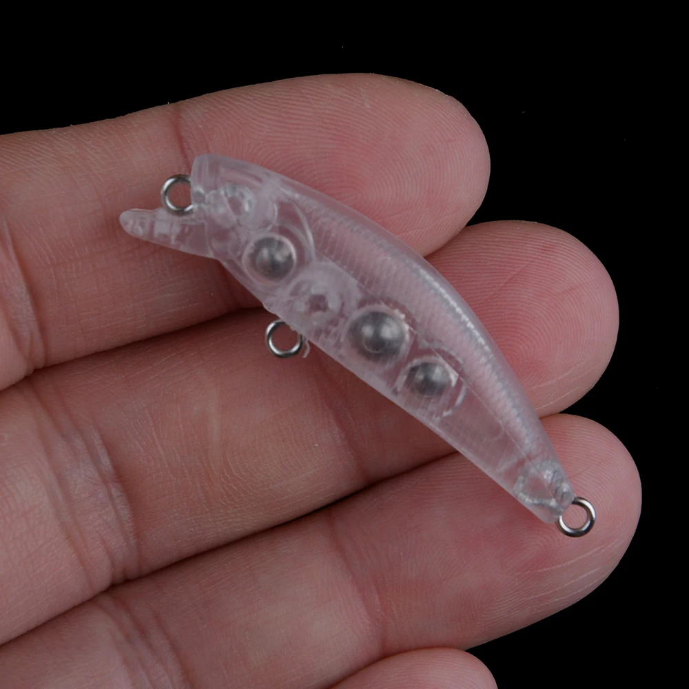 Señuelos Micro Minnow sin pintar 45mm – Hundimiento lento artesanal - imagen 5