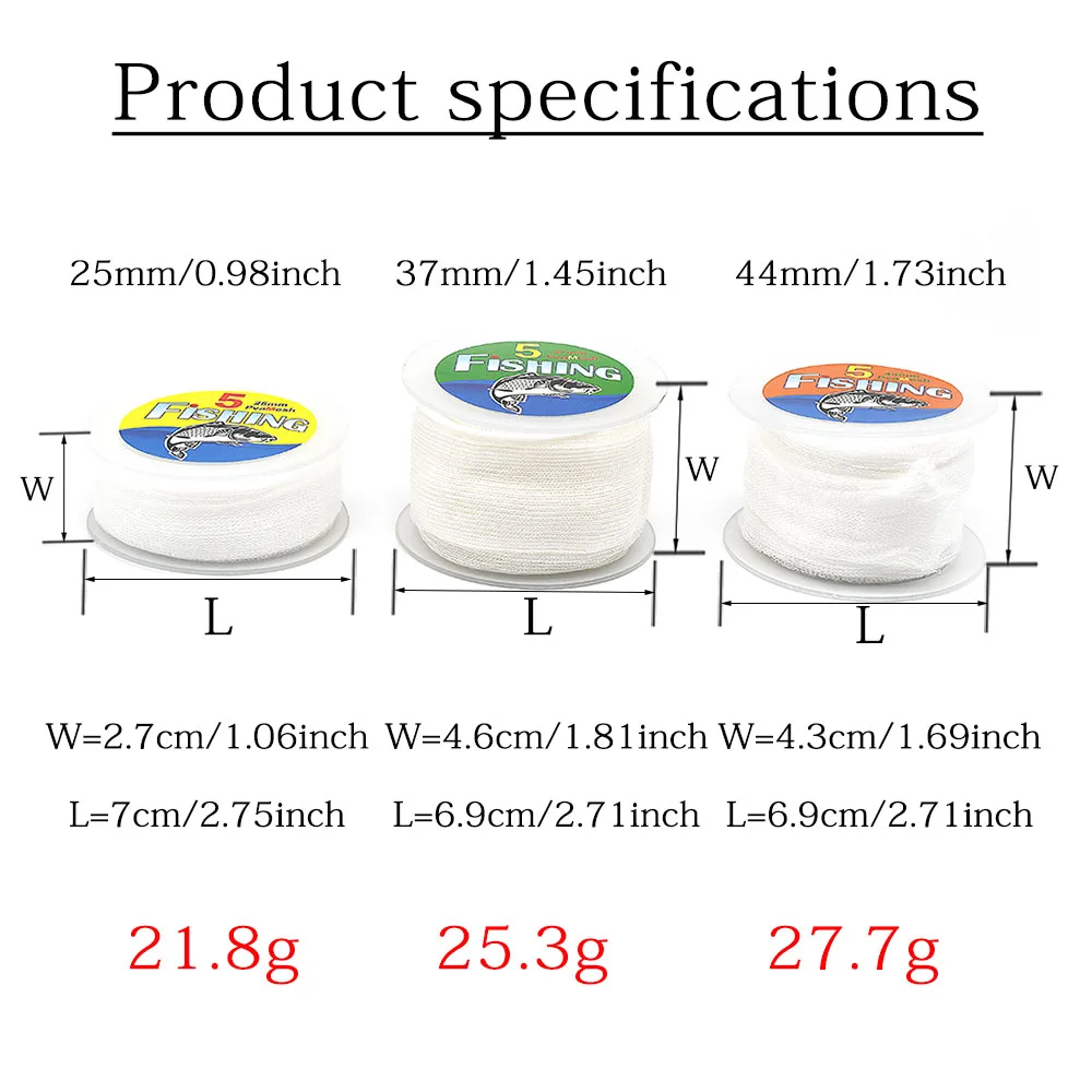 MNFT 1 Uds PVA malla pesca de carpa disolución rápida sin residuos sin olor 25 / 37 /44 MM - imagen 3