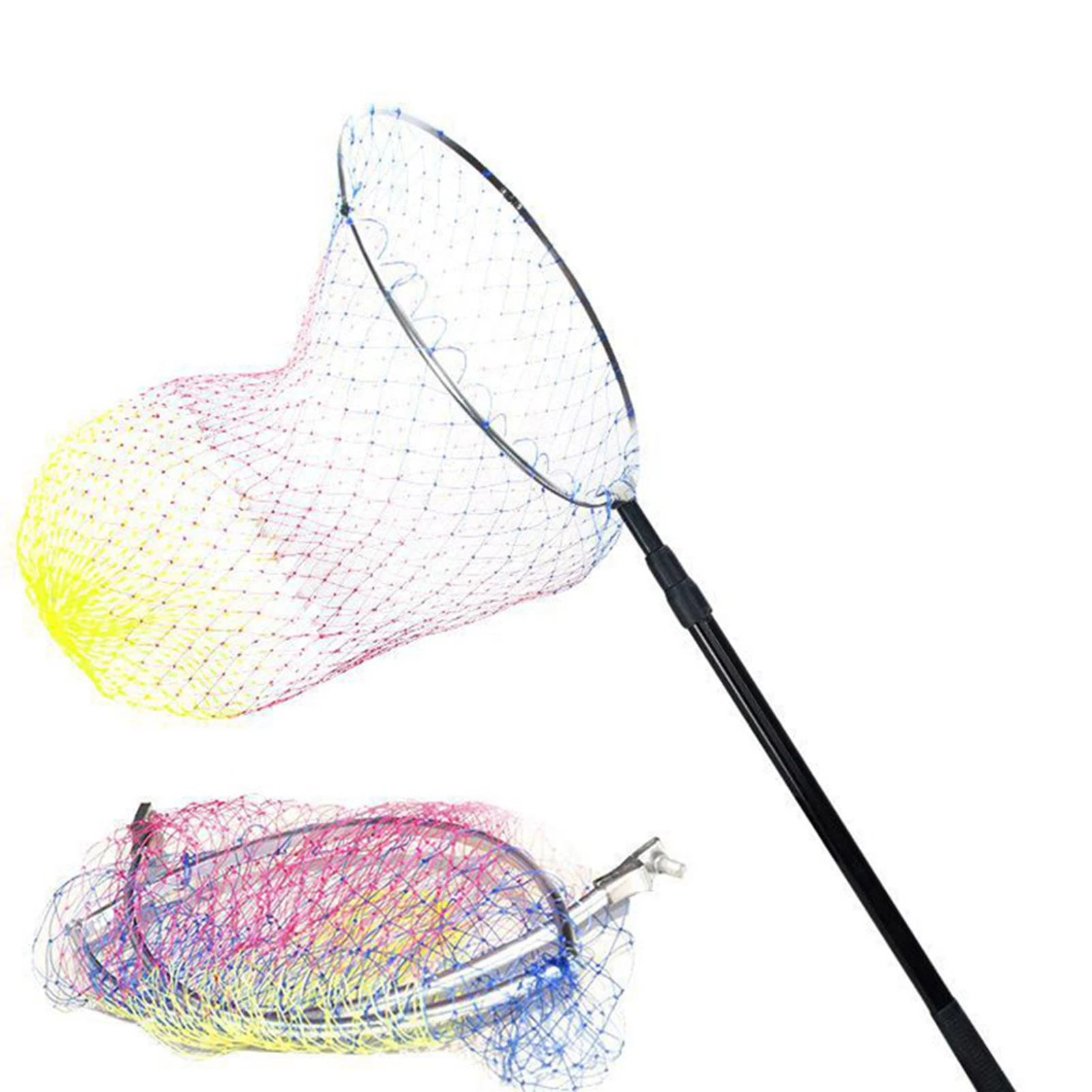 Red de pesca grande de acero inoxidable, Red de aterrizaje de pesca de fácil operación para mejorar la eficiencia de la pesca - imagen 4