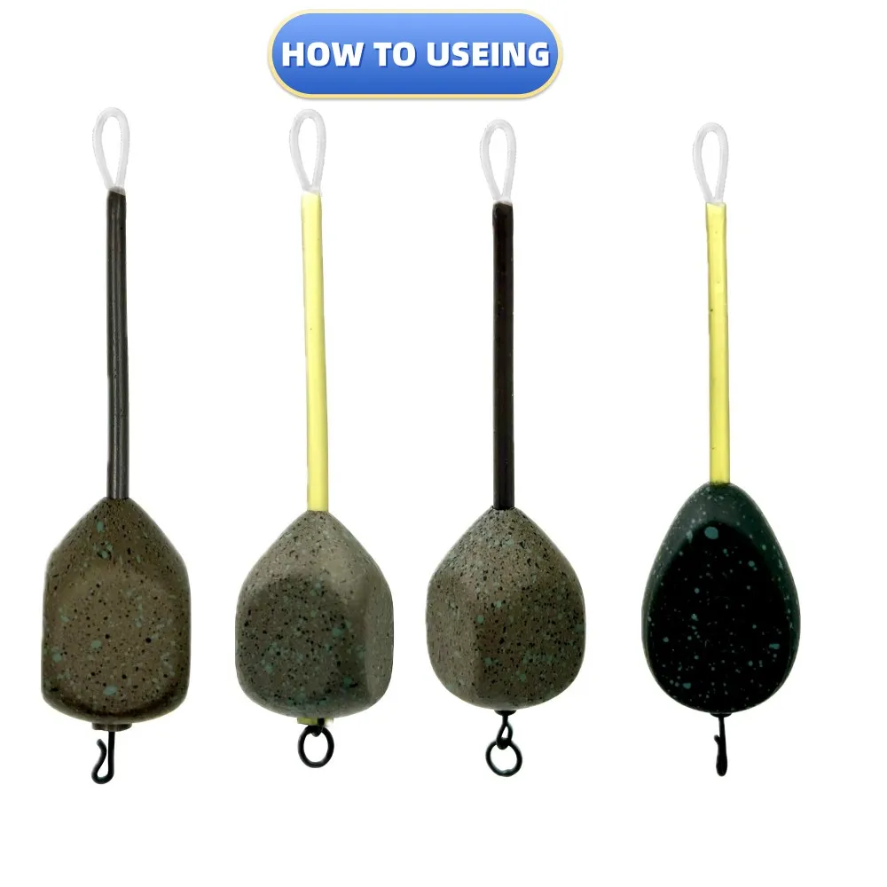 Línea de pesca de carpa líder, inserto en línea de plomo, bolsa sólida de PVA, accesorios para aparejos de pelo, pluma fundida de aparejos terminales de hooklink - imagen 3