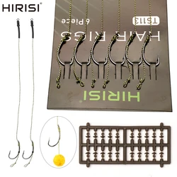 Hirisi Ready Made – Kit de aparejos para carpa con 6 anzuelos de púas