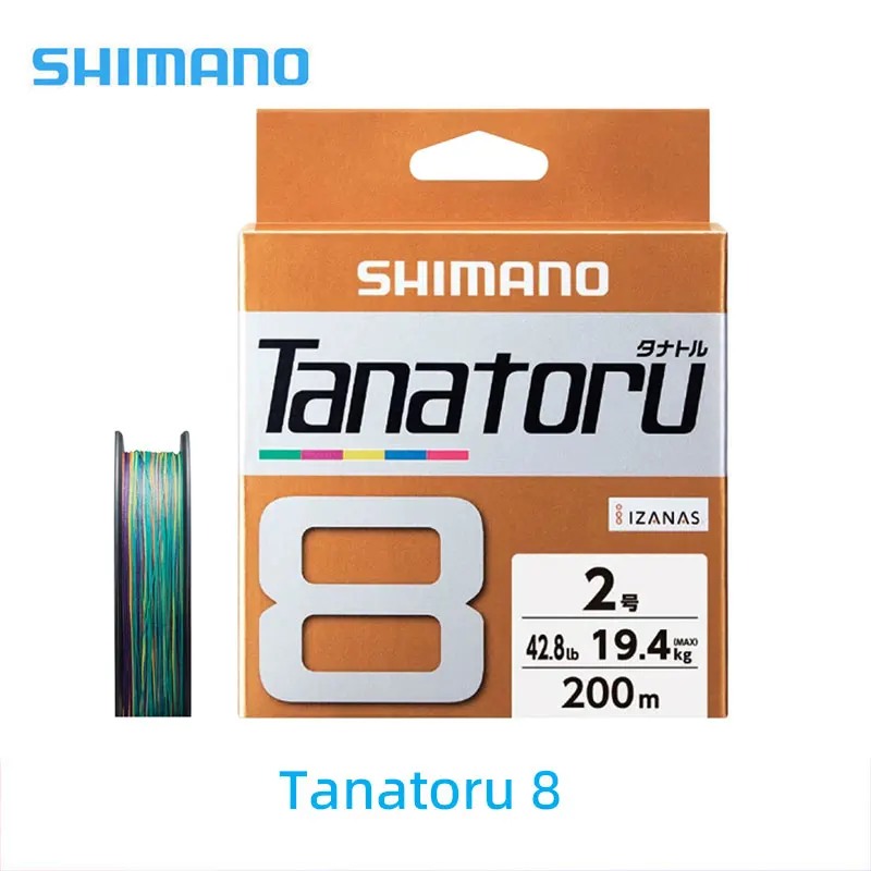 Línea trenzada PE Shimano Tanatoru 8 multicolor – para lago y río - imagen 2