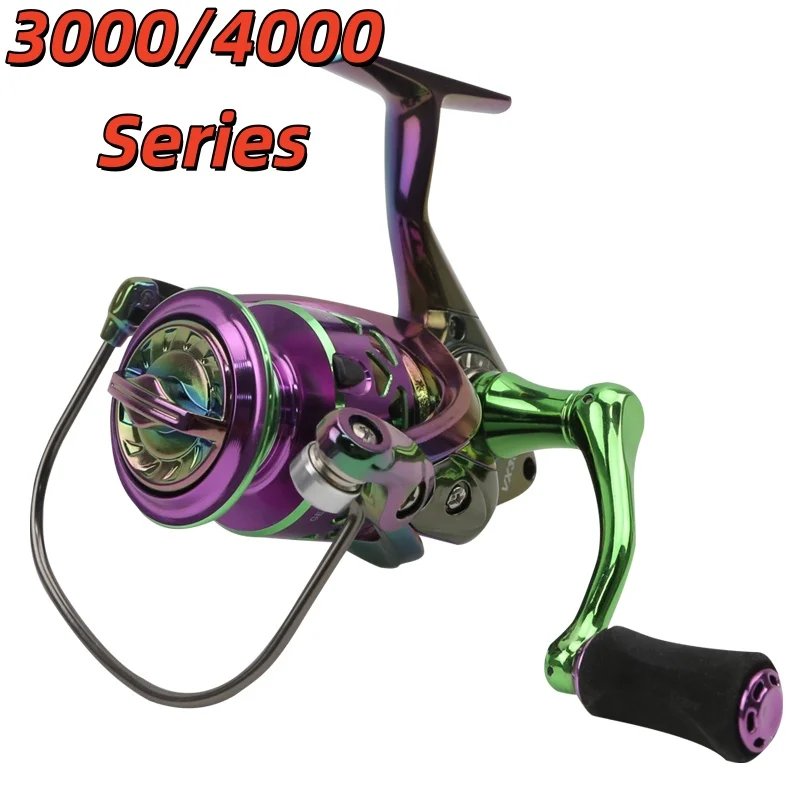Carrete giratorio Serie 3000/4000 – Ligero y resistente para pesca - imagen 3