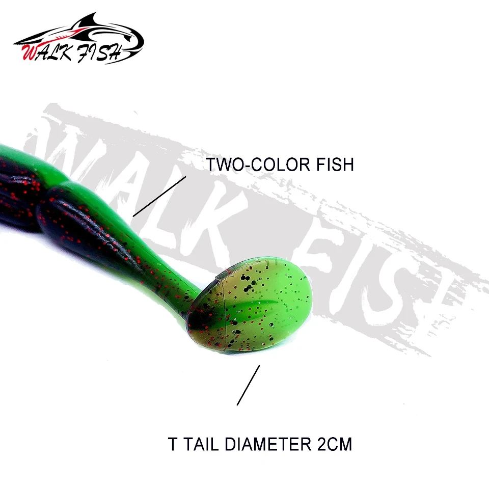 WALK FISH 3 unids/lote 11,5 cm 12,3g Easy Shiner Shad calidad señuelos Pesca Pesca señuelos blandos cebo de silicona Wobblers Leurre Souple - imagen 3