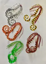 Spinnerbait Streamer Silicona Luminoso – Colores vivos para pesca deportiva