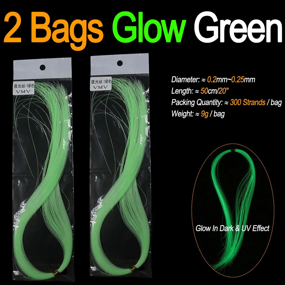 2 Bags Glow Green
