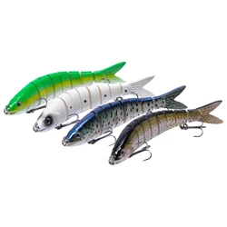 Swimbait segmentado 12,7 cm 23g para lubina y salmón
