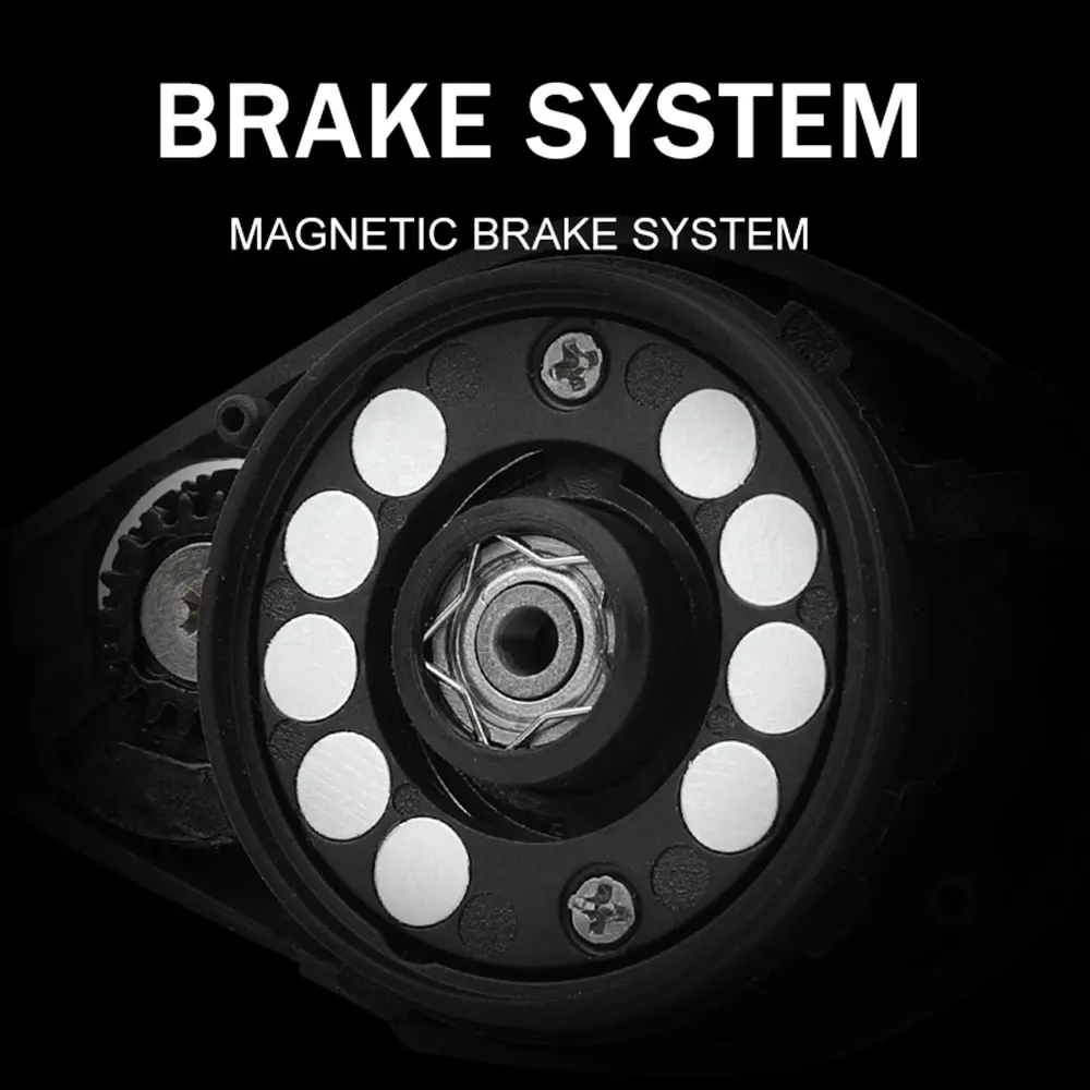 Carrete de pesca Baitcasting serie BILLINGS VULCAN, con sistema de frenado magnético, carrete de fundición de carpa ultraligero y rápido con relación de engranaje 7,2.1 - imagen 5