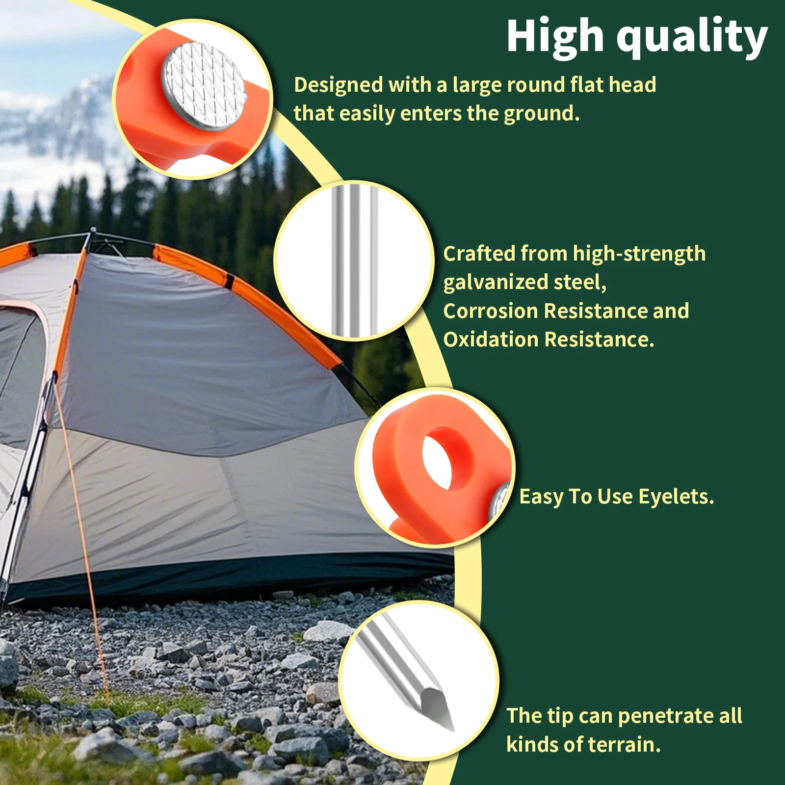 20 unids/lote 20cm tienda de campaña de aleación de aluminio toma clavijas de alta resistencia accesorios de viaje para acampar al aire libre lona clavos ultraligeros clavija de tierra - imagen 4