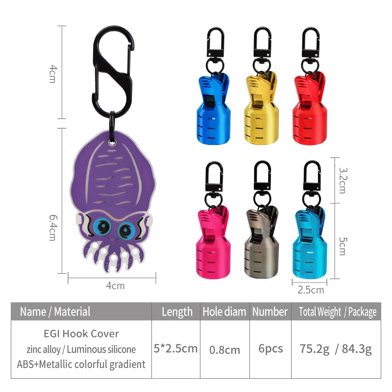 Cubiertas para anzuelos de calamar – Protectores de señuelos marinos - imagen 2