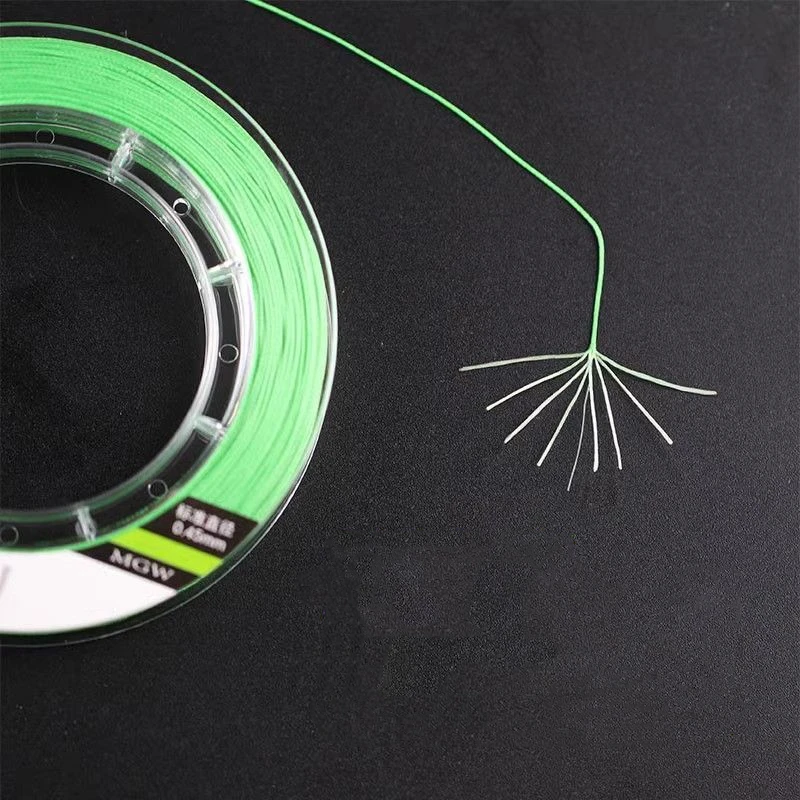Línea de pesca de alambre PE de 30m y 100m, núcleo de carbono, 8 hilos trenzados, antienredos, línea principal de fuerte tracción, línea secundaria ultrafina - imagen 2