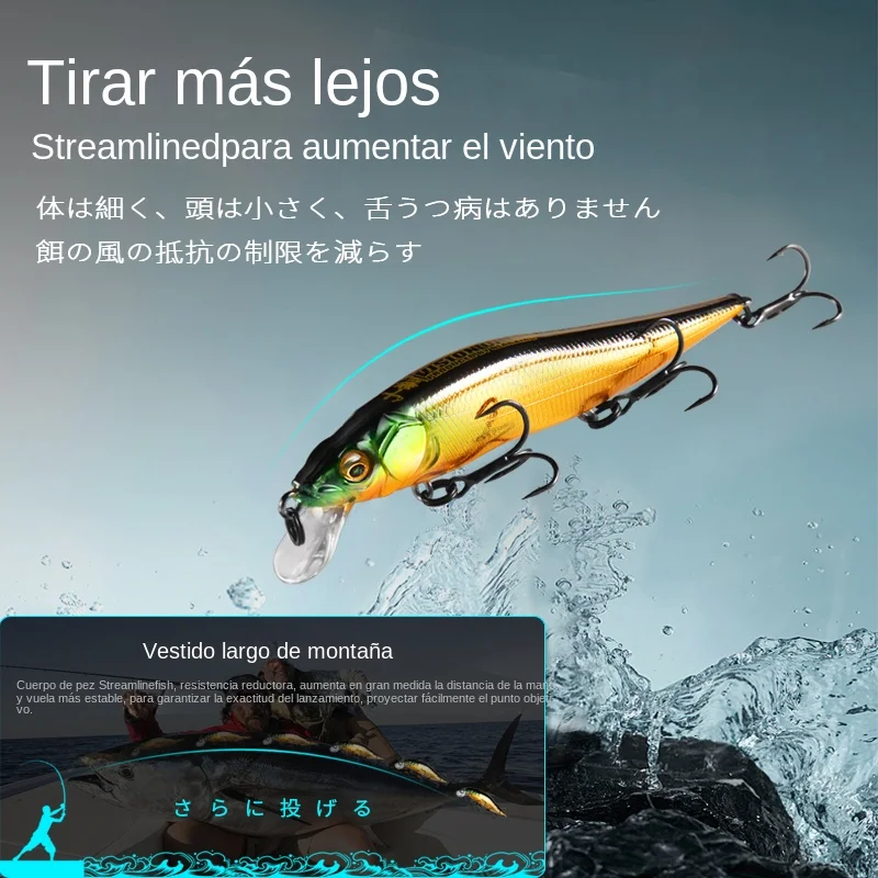 BEARKING 9,8 cm 10g SP buceo 2,1 m profesional Minnow Wobbler Señuelos de pesca calidad jerkbaits cebo Artificial aparejos depredadores - imagen 3