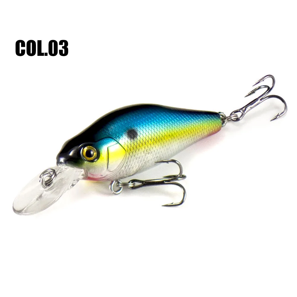 Countbass-Crankbait flotante, señuelo de pesca de plástico, 53mm, 2 ", 6,6g, 15/64 oz. Dive 1,2-1,8 m Chatterbait Wobbler