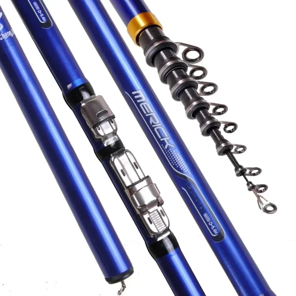 Carbon Fiber 3.6M 4.5M 5.4M 6.3M Spinning Fishing Rod M Power Telescopic Rock Fishing Rod Carp Feeder Rod Surf Spinning - imagen 4