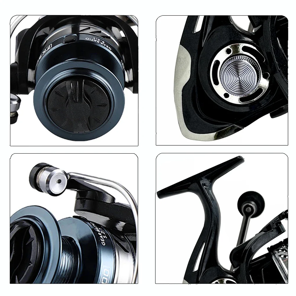 Carrete de Metal de alta calidad, carrete de Pesca ultraligero para Baitcasting, arrastre máximo de 8KG, rueda de Jigging de agua salada, intercambio de mano izquierda/derecha - imagen 4