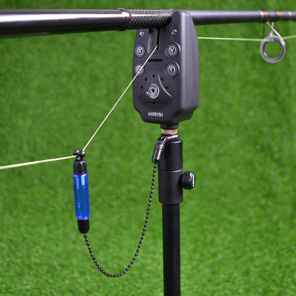 Hirisi-Juego de alarmas de mordida para pesca de carpa, alarmas de pesca con Swingers, Color azul - imagen 3