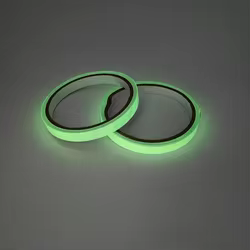 Cinta adhesiva fluorescente que brilla en la oscuridad, accesorios de Señuelos de Pesca nocturna, pegatina reflectante impermeable para herramientas de pesca con caña, 150cm