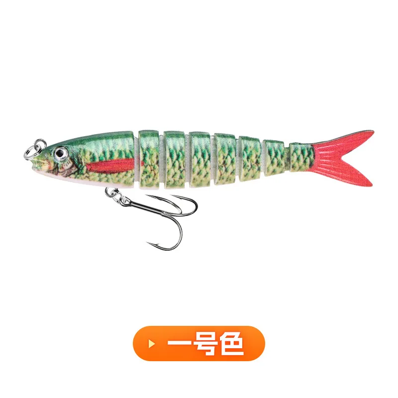 Señuelo de pesca Swimbait 8 segmentos señuelos artificiales impresión 3D cebo articulado duro 10cm 6,6g Minnow 1 pieza VENTA - imagen 2