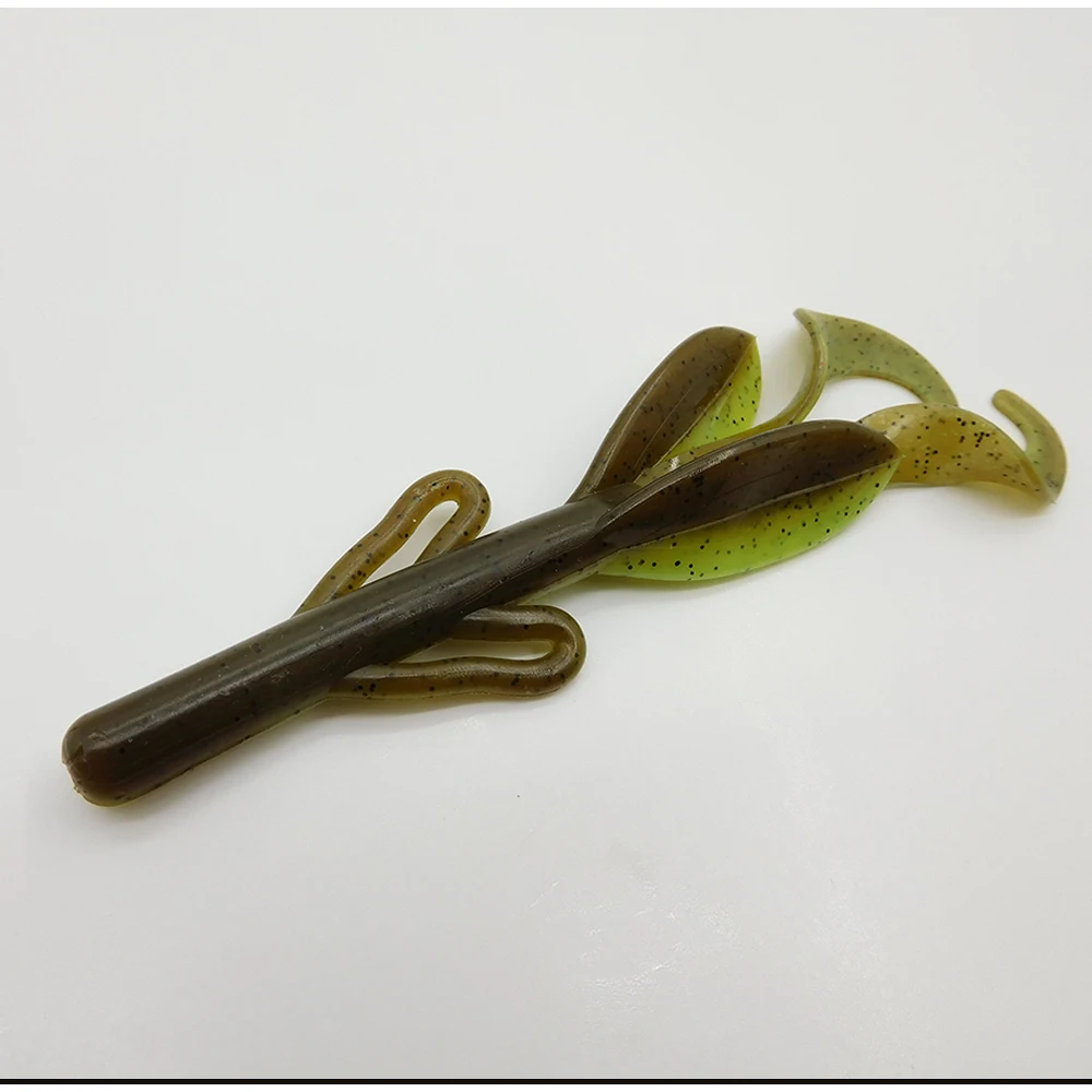 ESFISHING-señuelo de pesca suave con cepillo BB para camarones, cerdo de 100mm, cebo Artificial para perca, Lucio, lubina, sales y atractivos - imagen 3