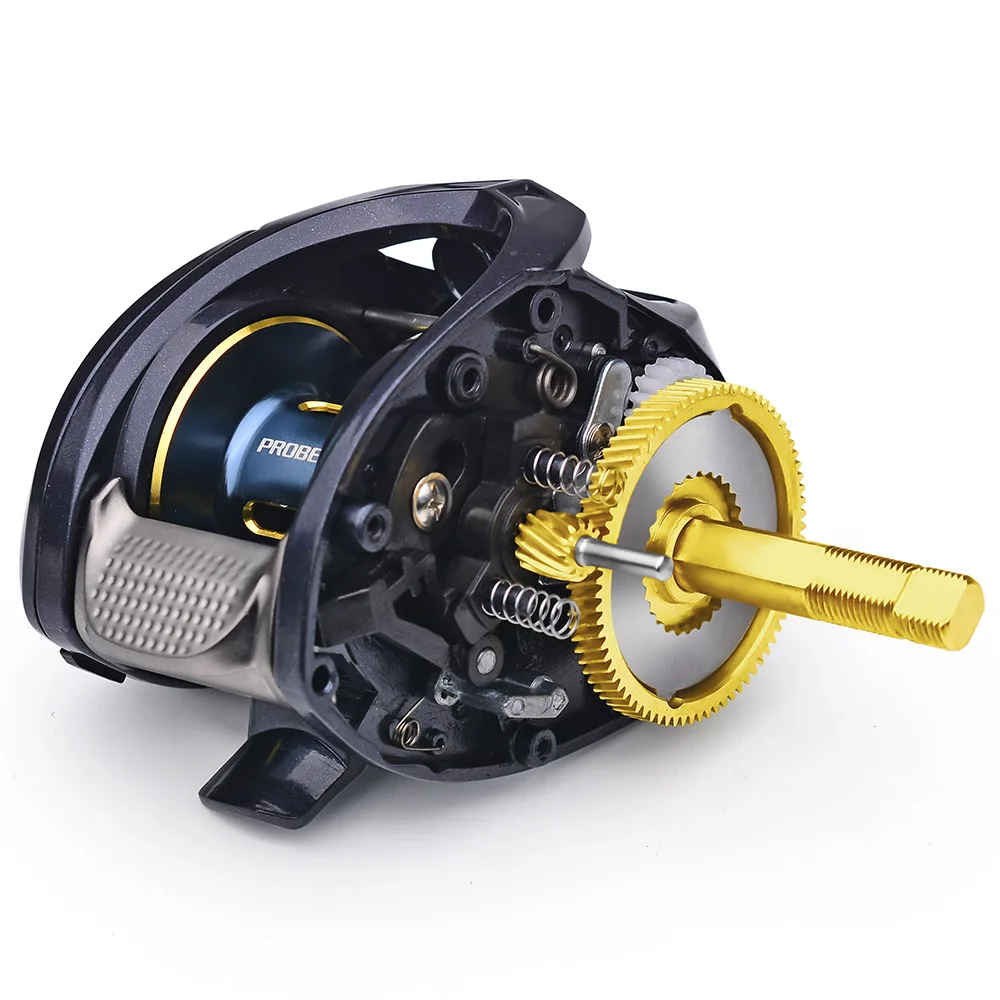 Un carrete de pesca de alto rendimiento con tecnología de engranajes avanzados para una mayor durabilidad y eficiencia