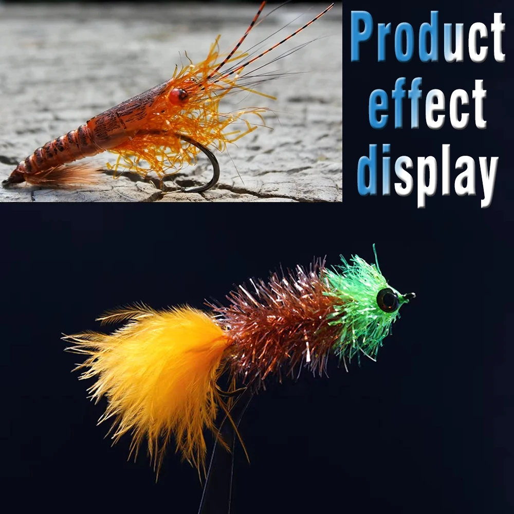 Oropel de atado de moscas, línea de chenilla de cristal, Flash de cristal, materiales realistas de atado de moscas de chenilla para Streamer y Nymph - imagen 5