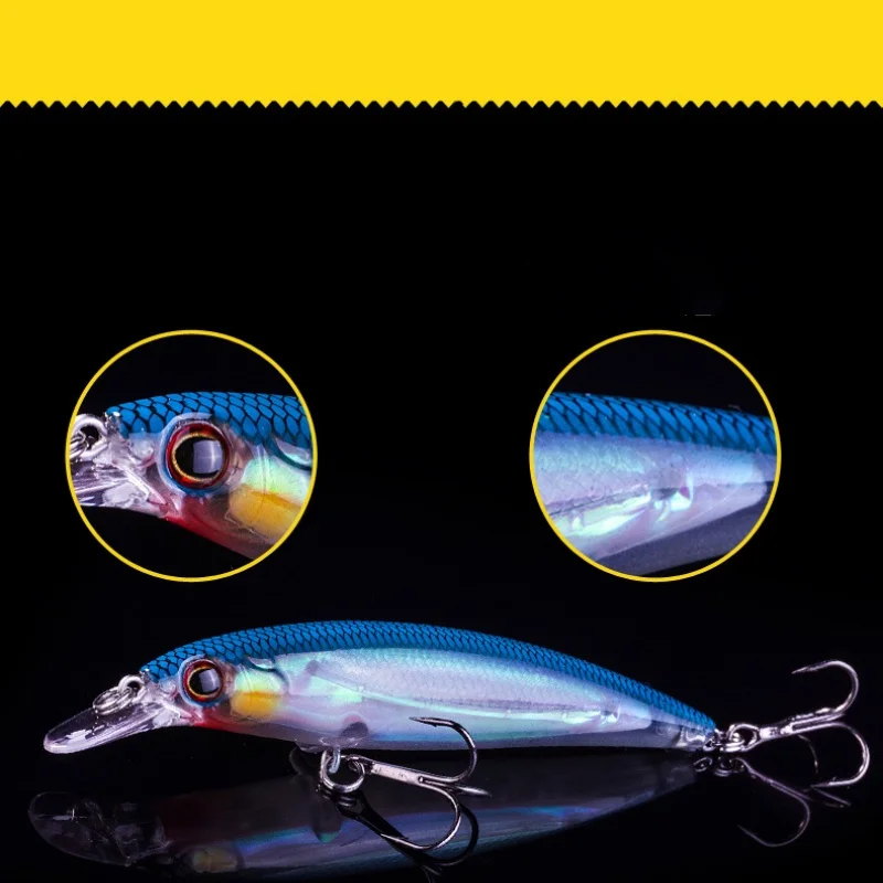 Señuelo de pesca láser Minnow movimiento bolas de acero ruidosas incorporado 5,5g 14g flotador señuelos artificiales cebo duro anzuelos de calidad 1 pieza en oferta - imagen 4